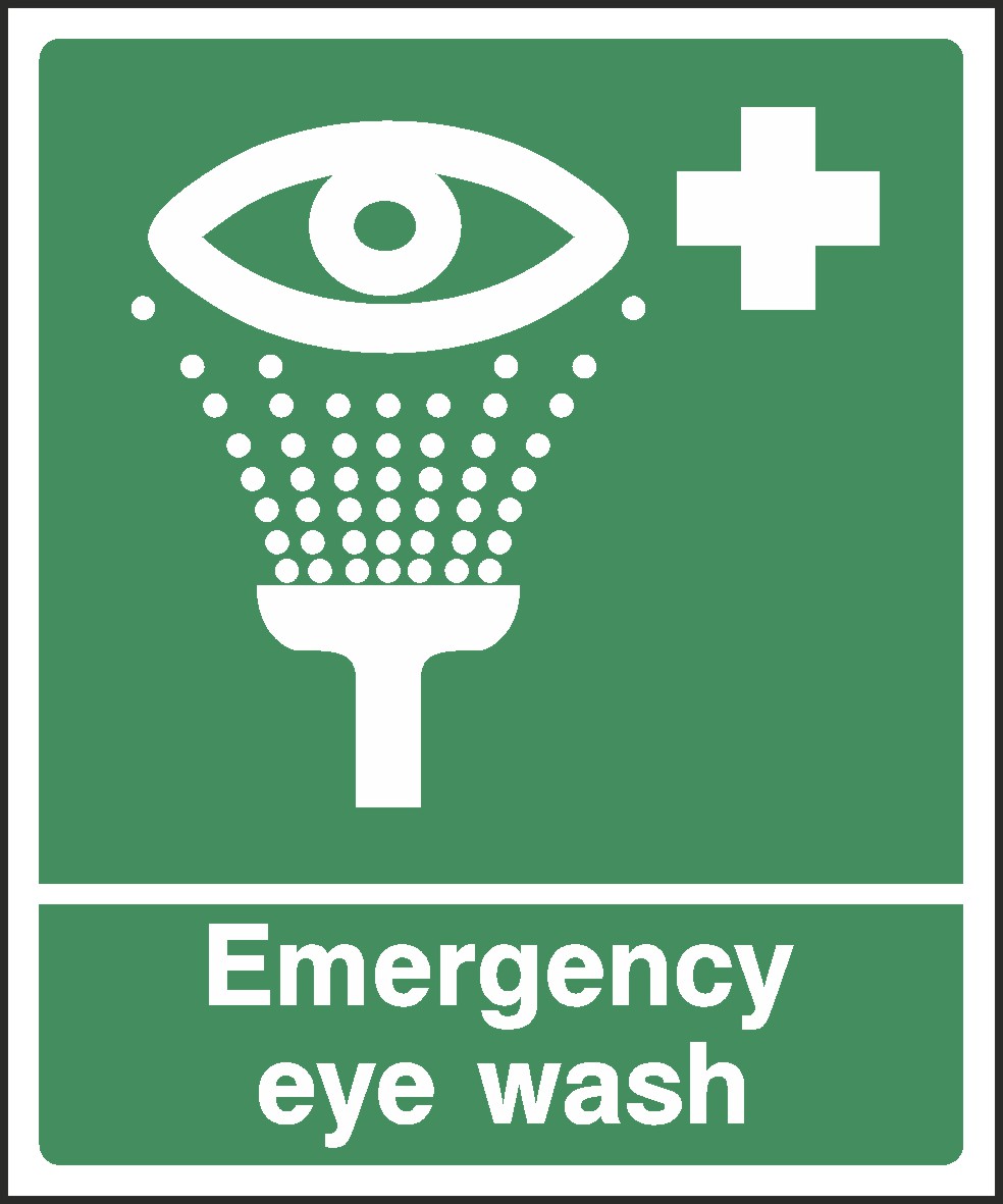 Emergency Eye Wash Signs and Stickers