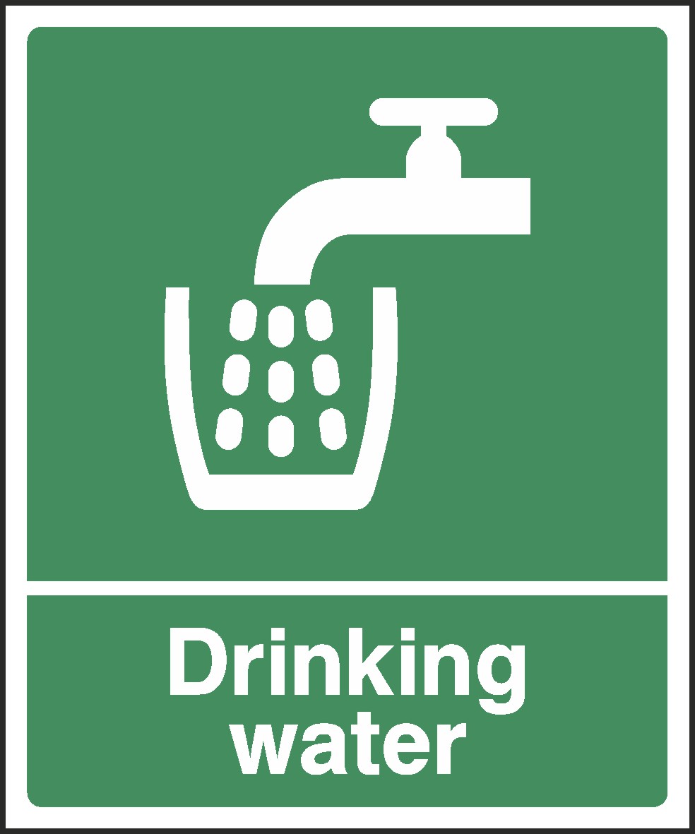Drinking Water Signs and Stickers