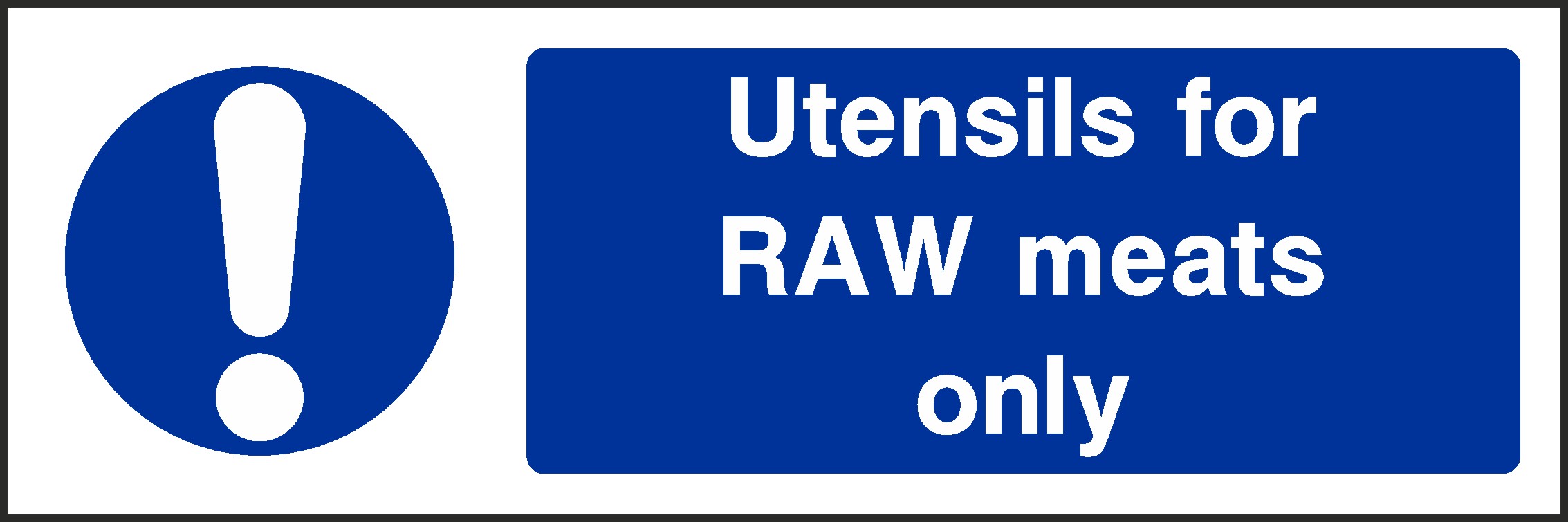 Raw Meats Signs and Stickers
