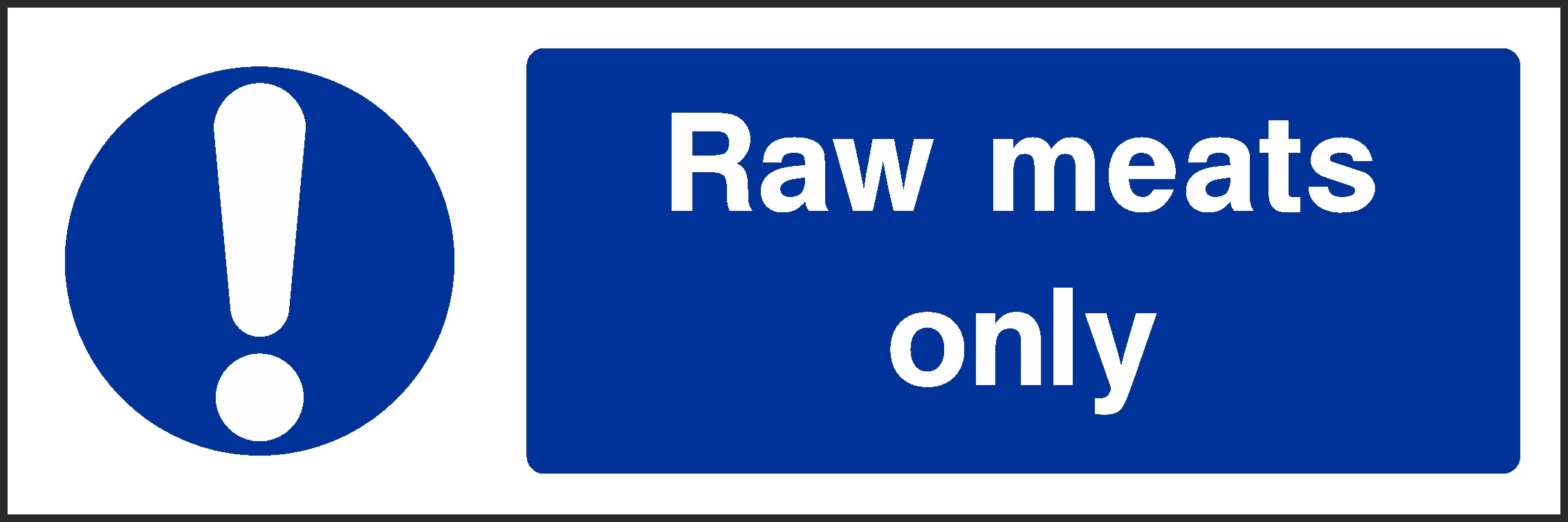Raw Meats Signs and Stickers