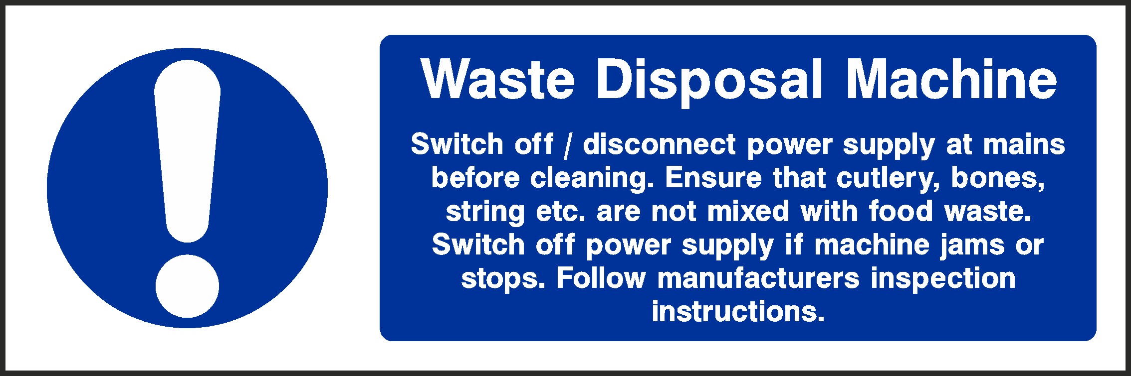 Waste Disposal Signs and Stickers