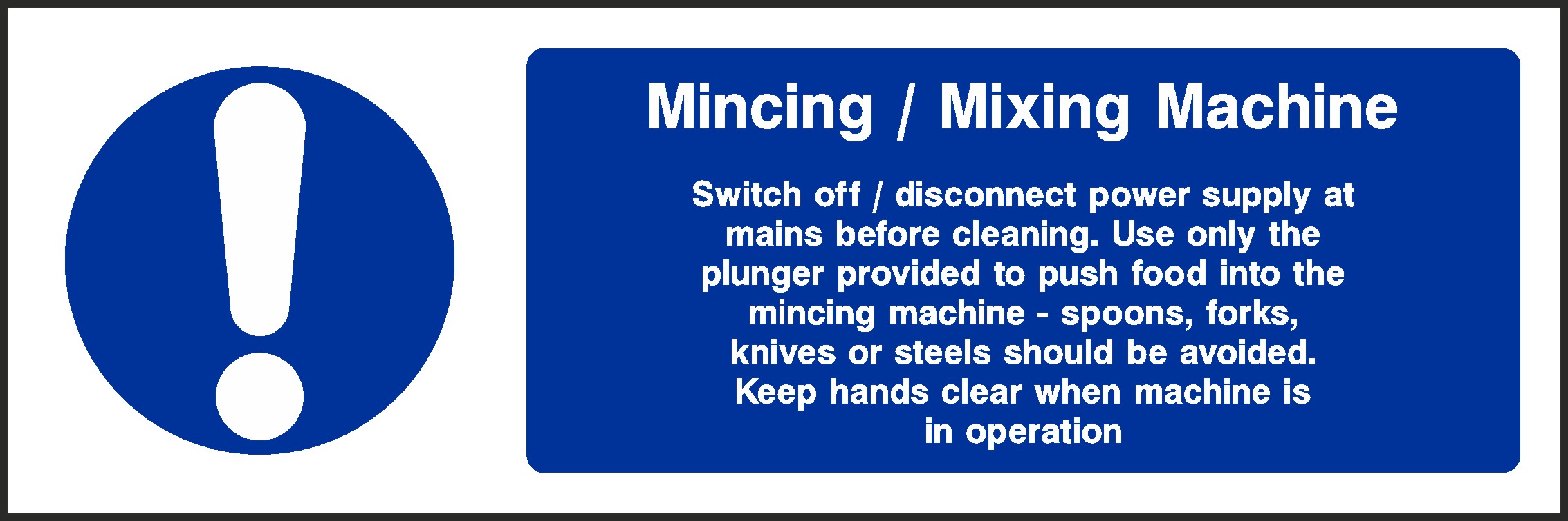 Mincing Machine Signs and Stickers