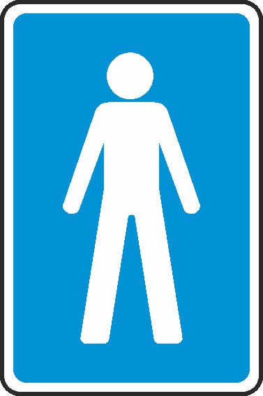 Men Only Signs and Stickers