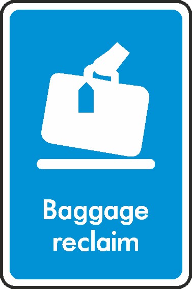 Baggage Reclaim Signs and Stickers