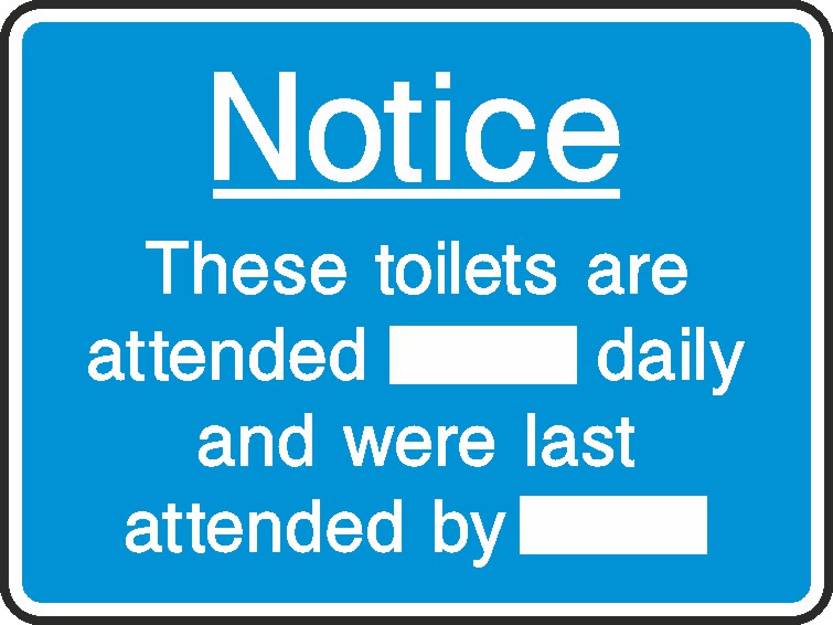 These Toilets Are Attended Signs and Stickers