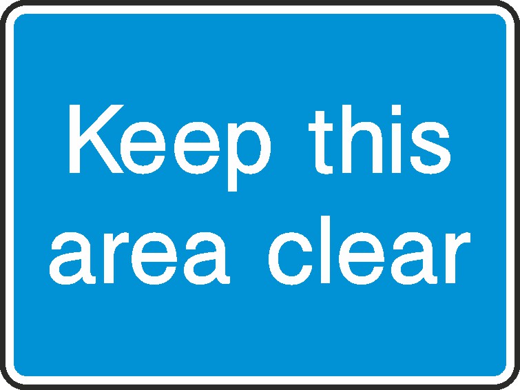 Keep This Area Clean Signs and Stickers