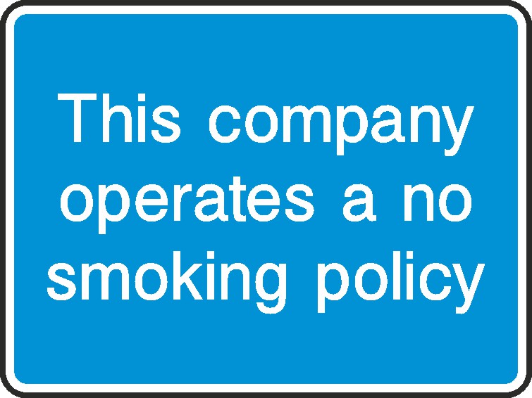 Operates A No Smoking Policy Signs and Stickers