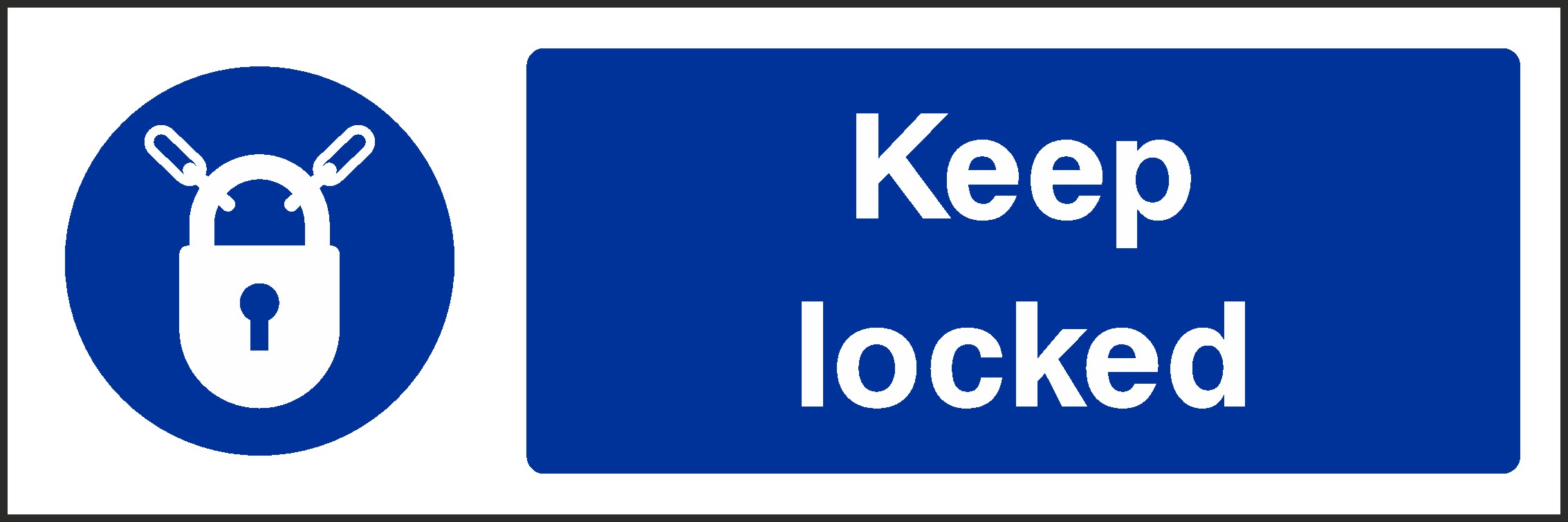 Keep Locked Signs and Stickers