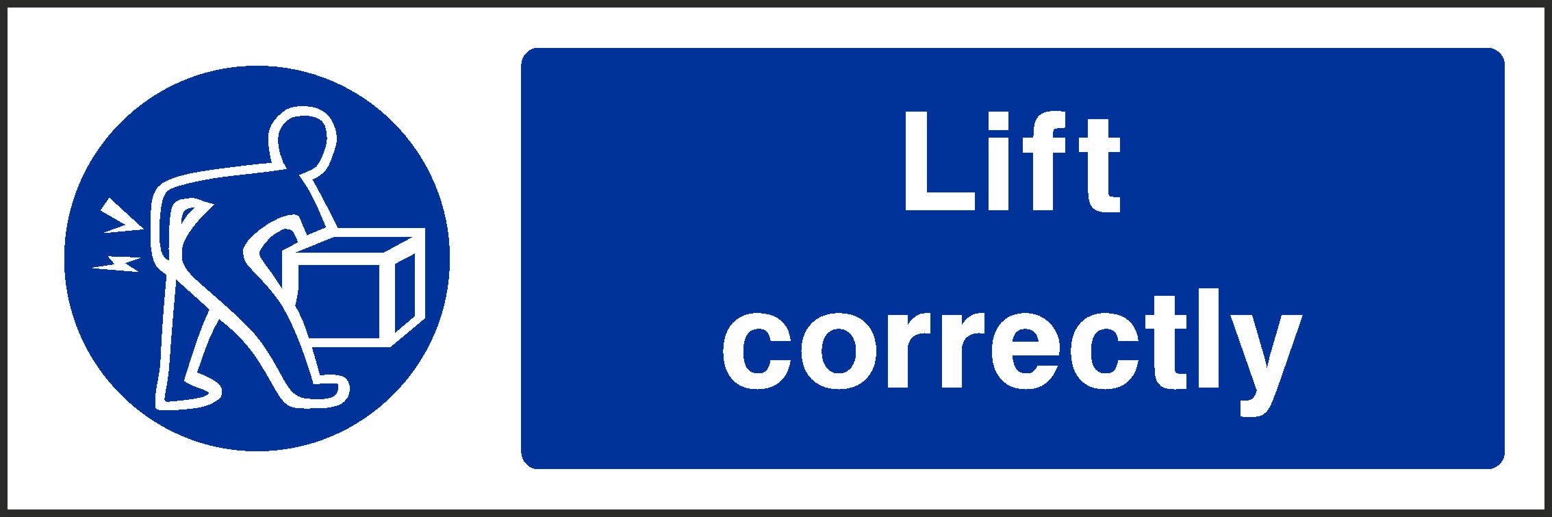 Lift Correctly Signs and Stickers