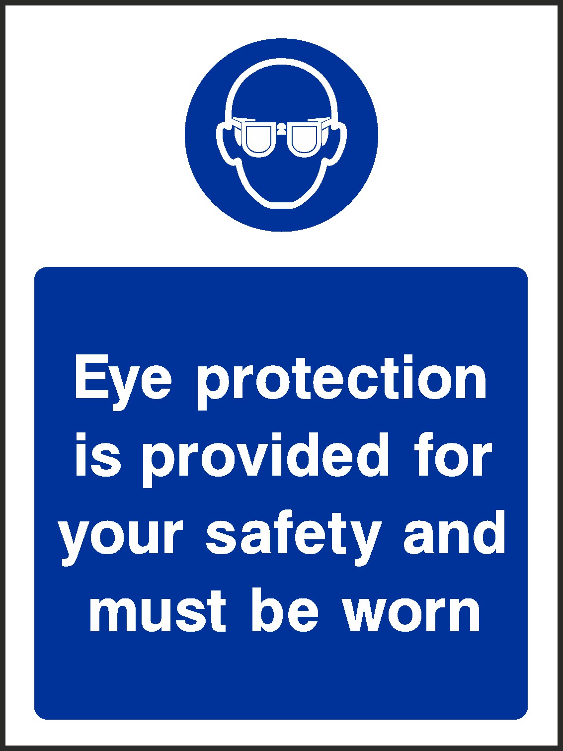 Eye Protection Signs and Stickers