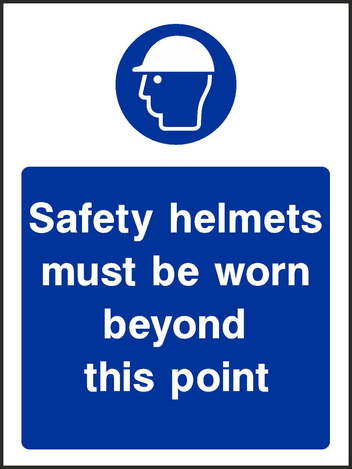 Safety Helmets Must Be Worn Signs and Stickers