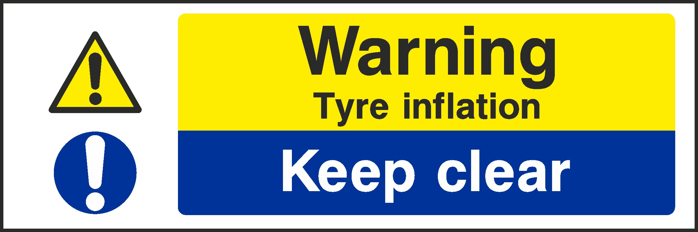 Tyre Inflation Signs and Stickers