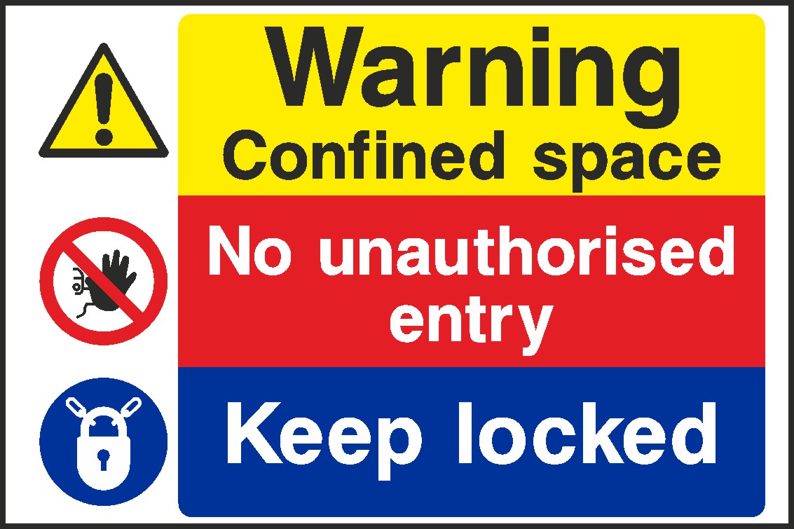 Confined Space Signs and Stickers