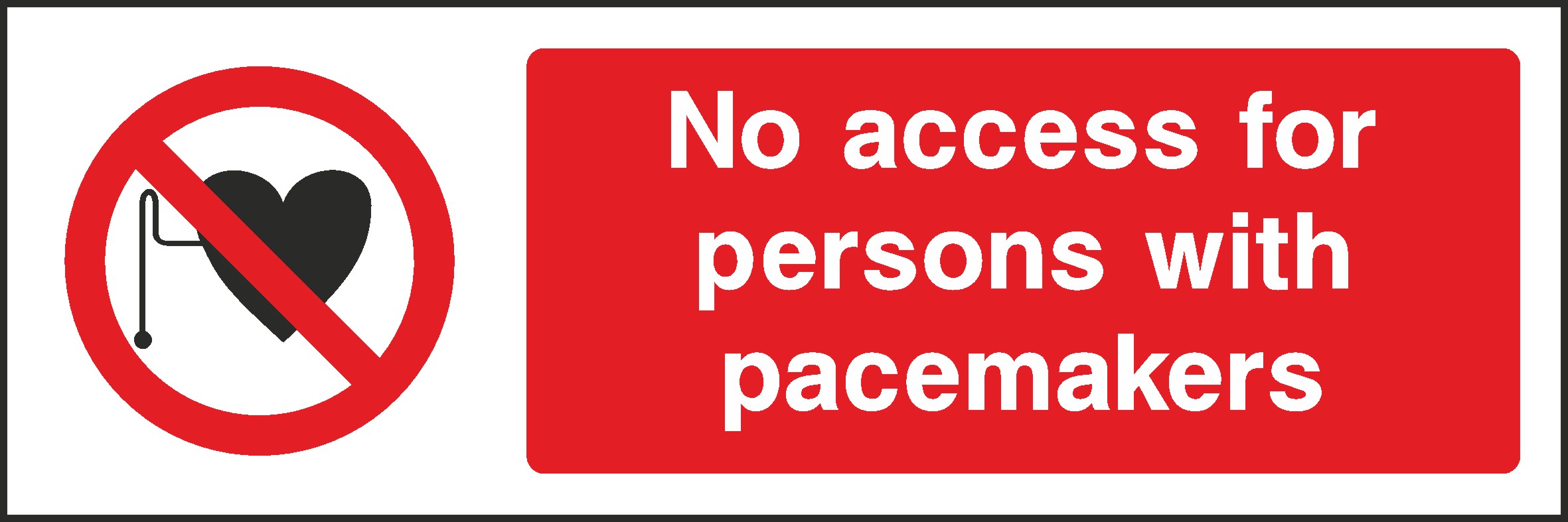 No Pacemakers Signs and Stickers