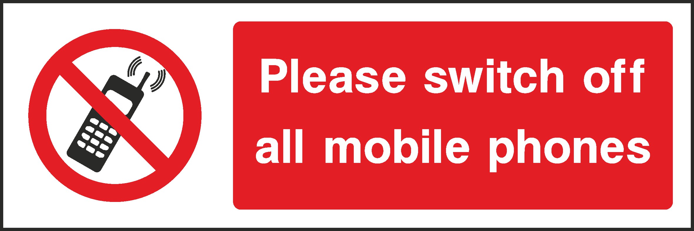 Switch Off Mobile Phones Signs and Stickers
