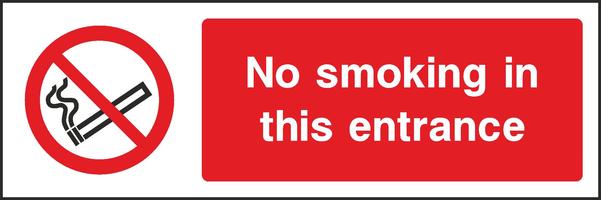 No Smoking Public In Entrance Signs and Stickers