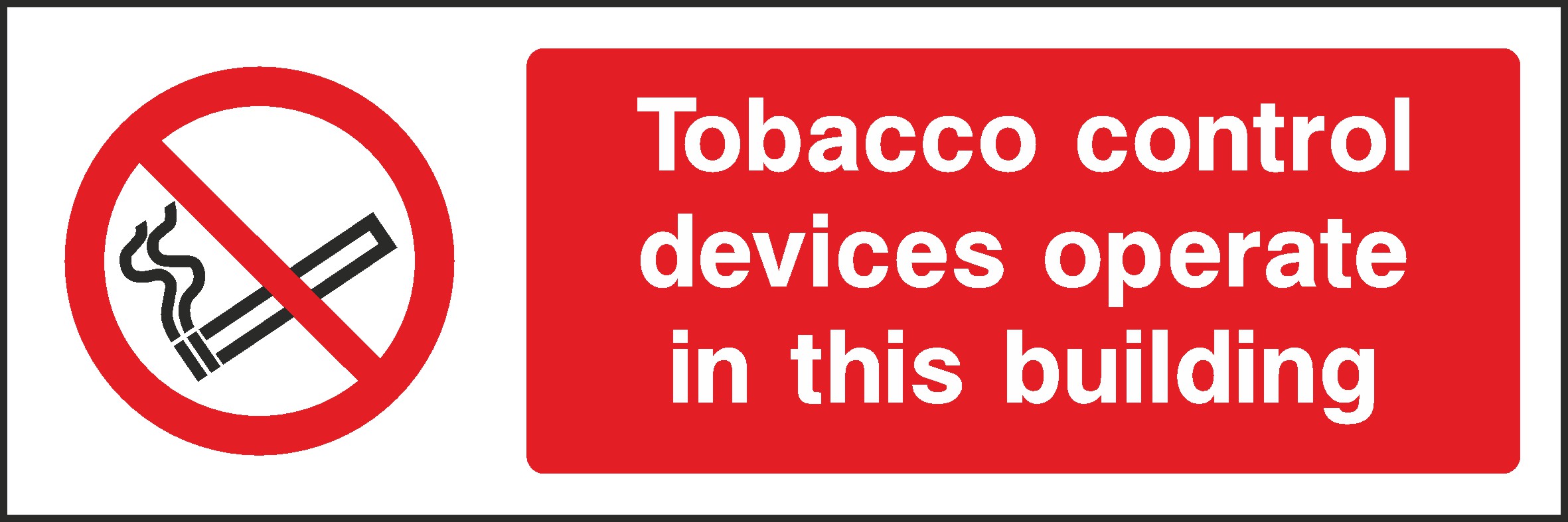 Tobacco Control Signs and Stickers