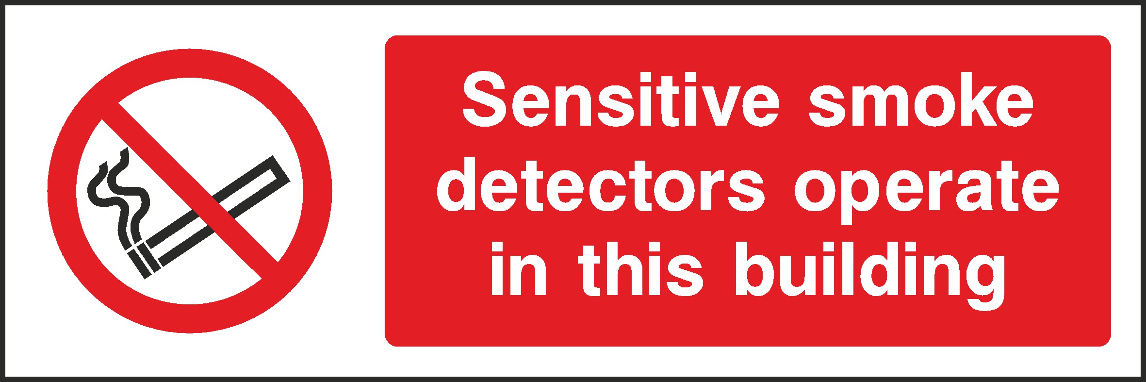 Smoke Detectors Signs and Stickers