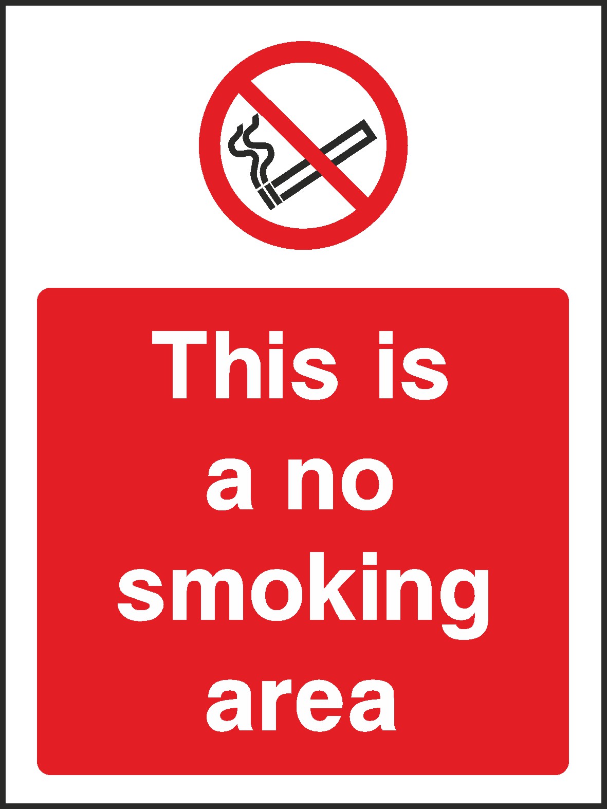 No Smoking Public Area Signs and Stickers