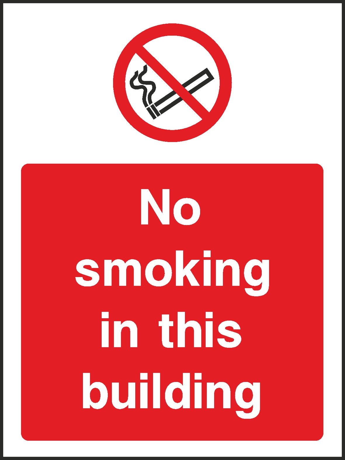 No Smoking Public In The Building Signs and Stickers