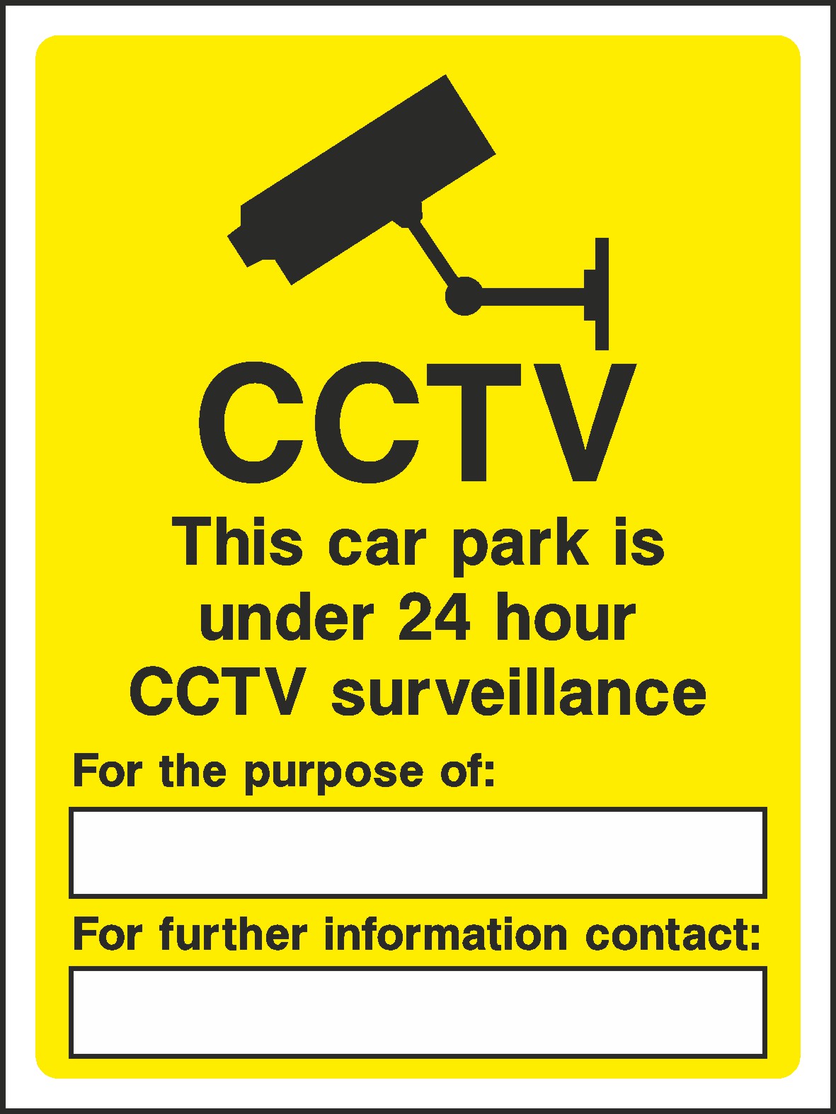 Car Park Cctv Signs and Stickers