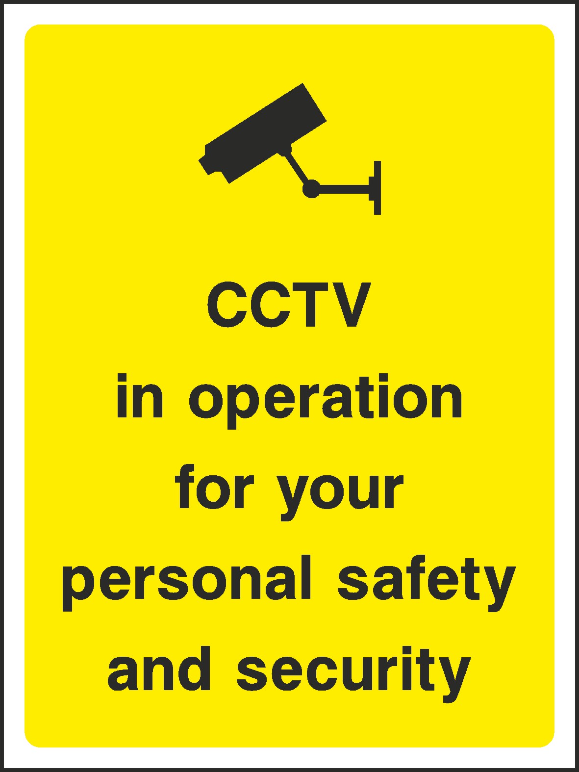 Cctv For Your Security Signs and Stickers