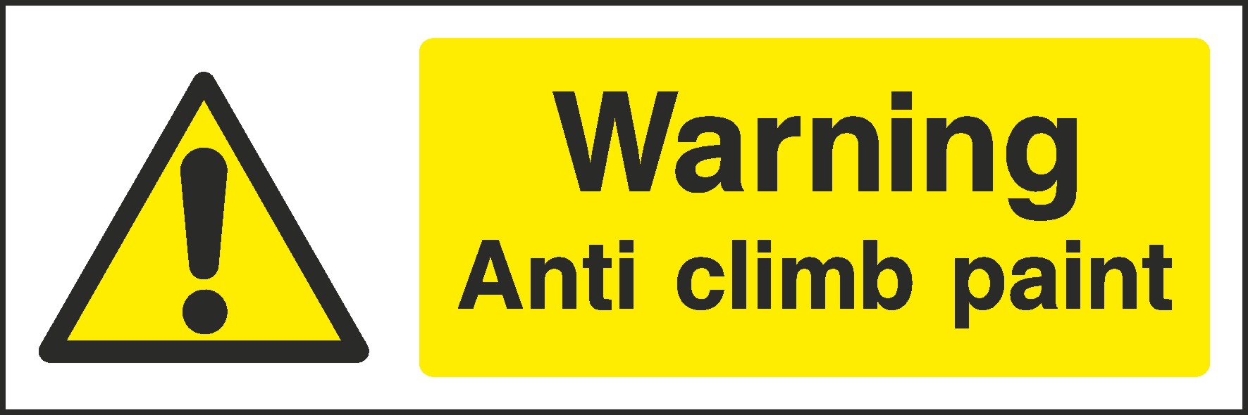 Anti Climb Paint Signs and Stickers
