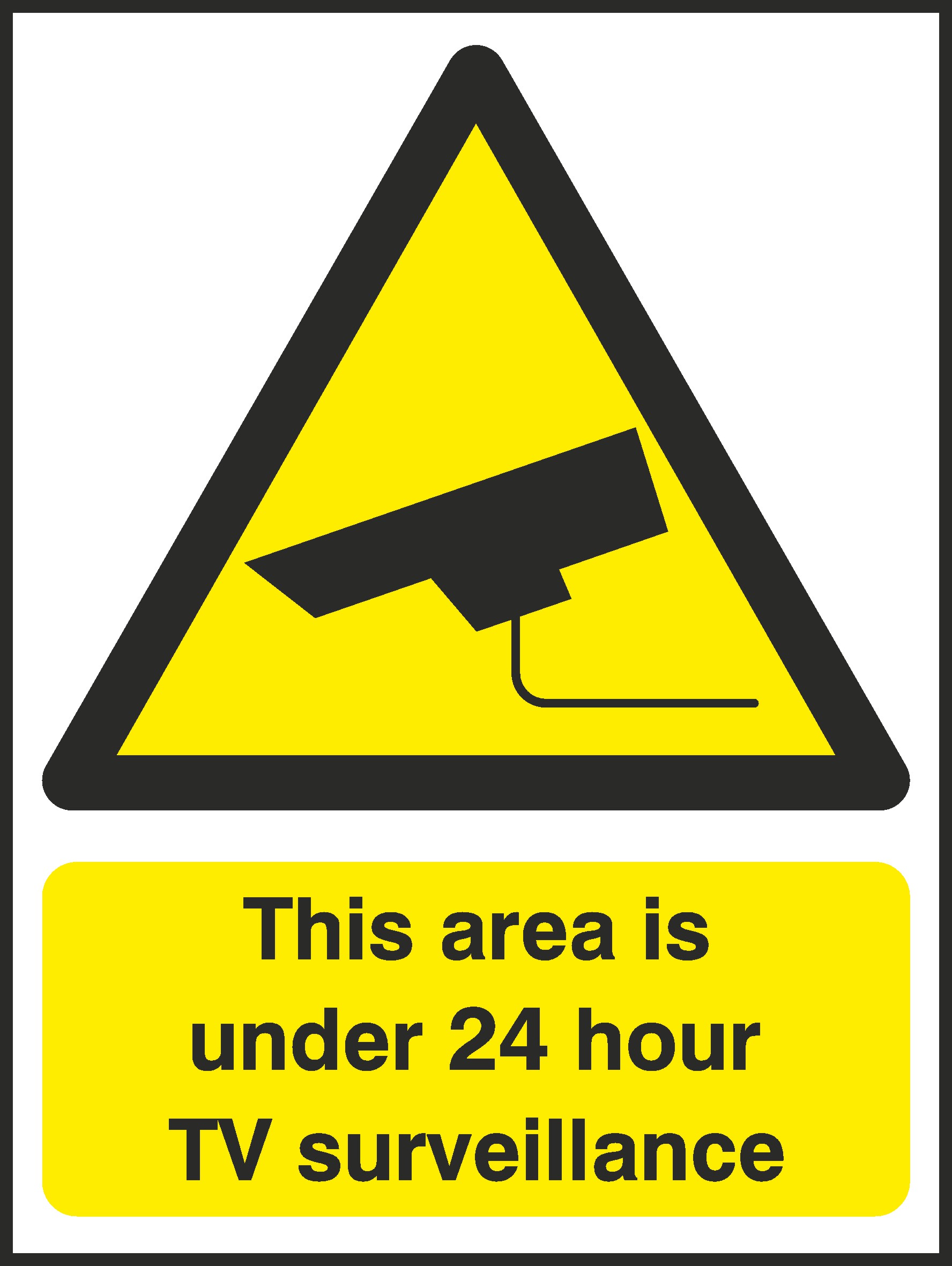 24 Hour Cctv Signs and Stickers