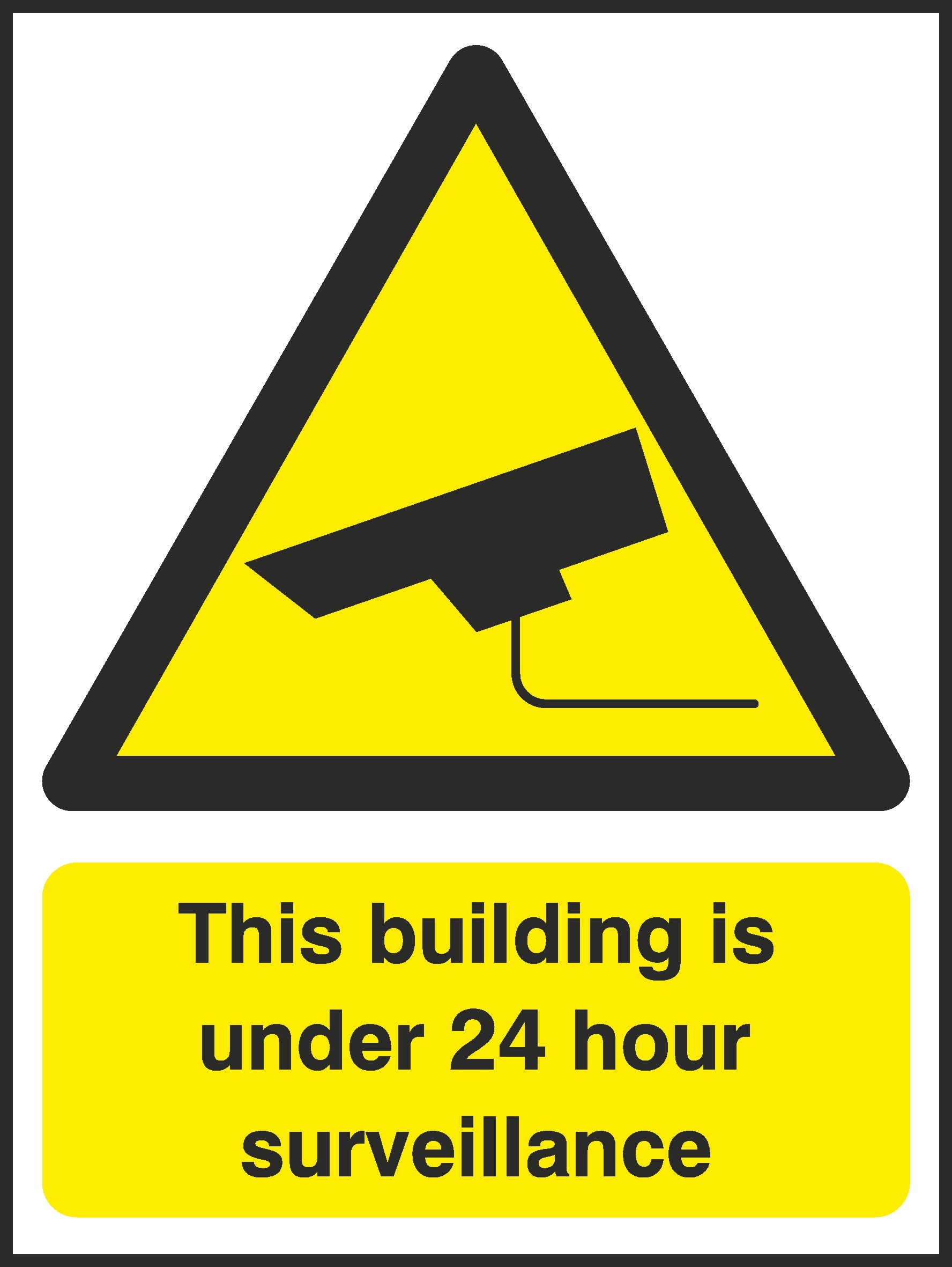 Under 24 Hour Surveillance Signs and Stickers
