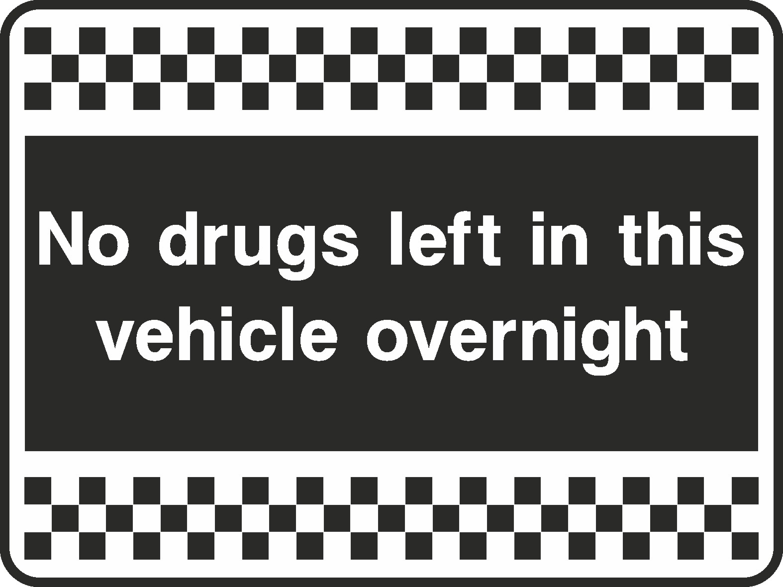 No Drugs Left In This Signs and Stickers