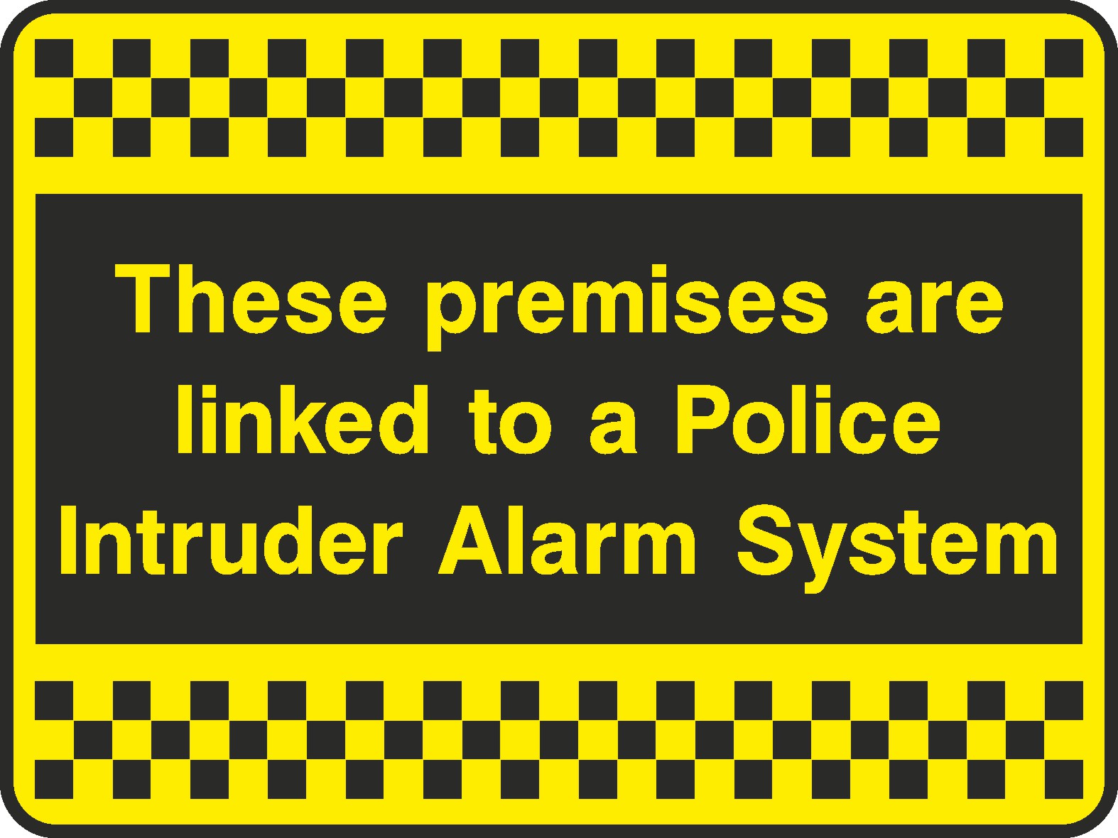 Linked To Police Signs and Stickers