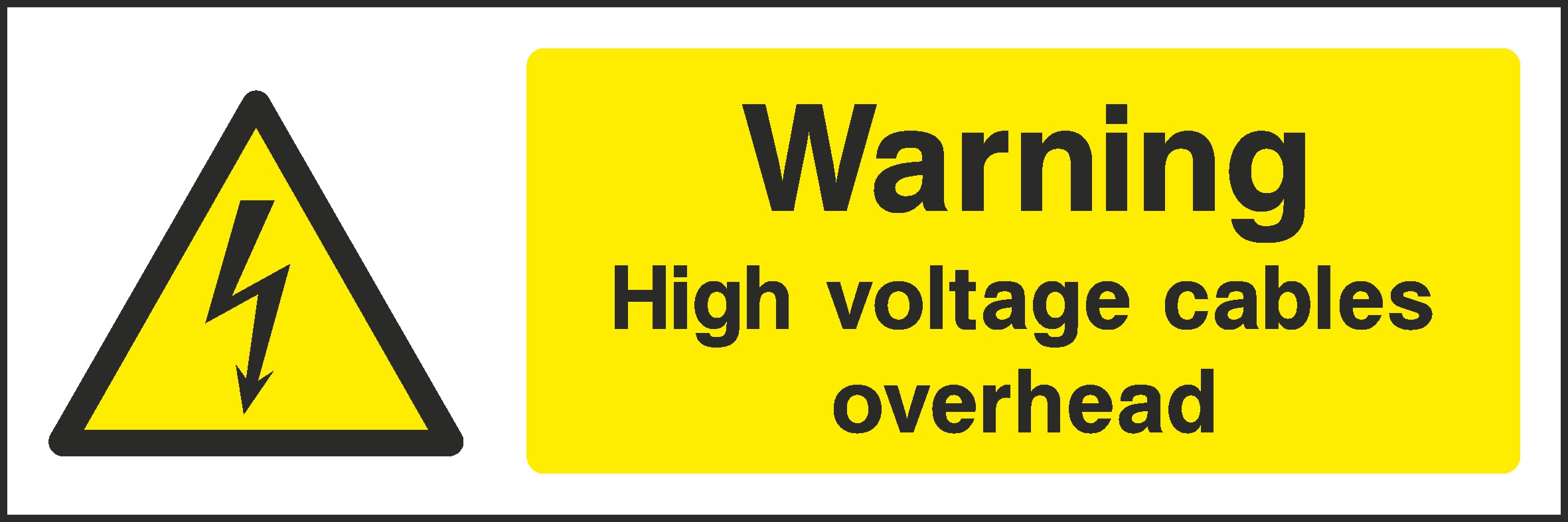 High Voltage Cables Signs and Stickers