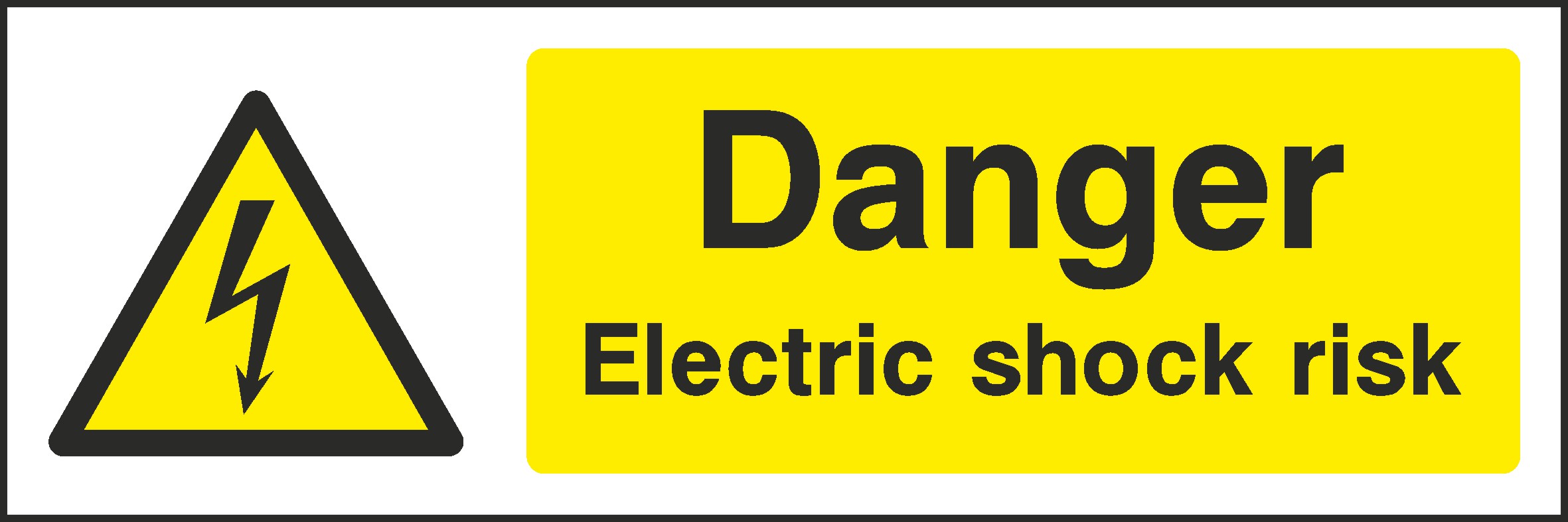 Electric Shock Risk Signs and Stickers