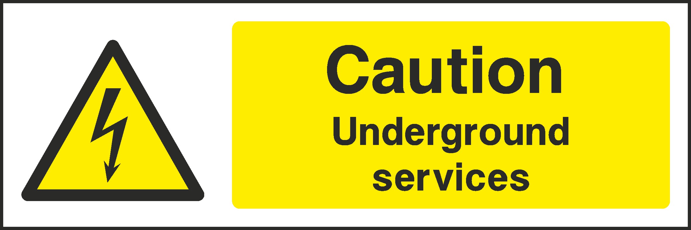 Underground Services Signs and Stickers