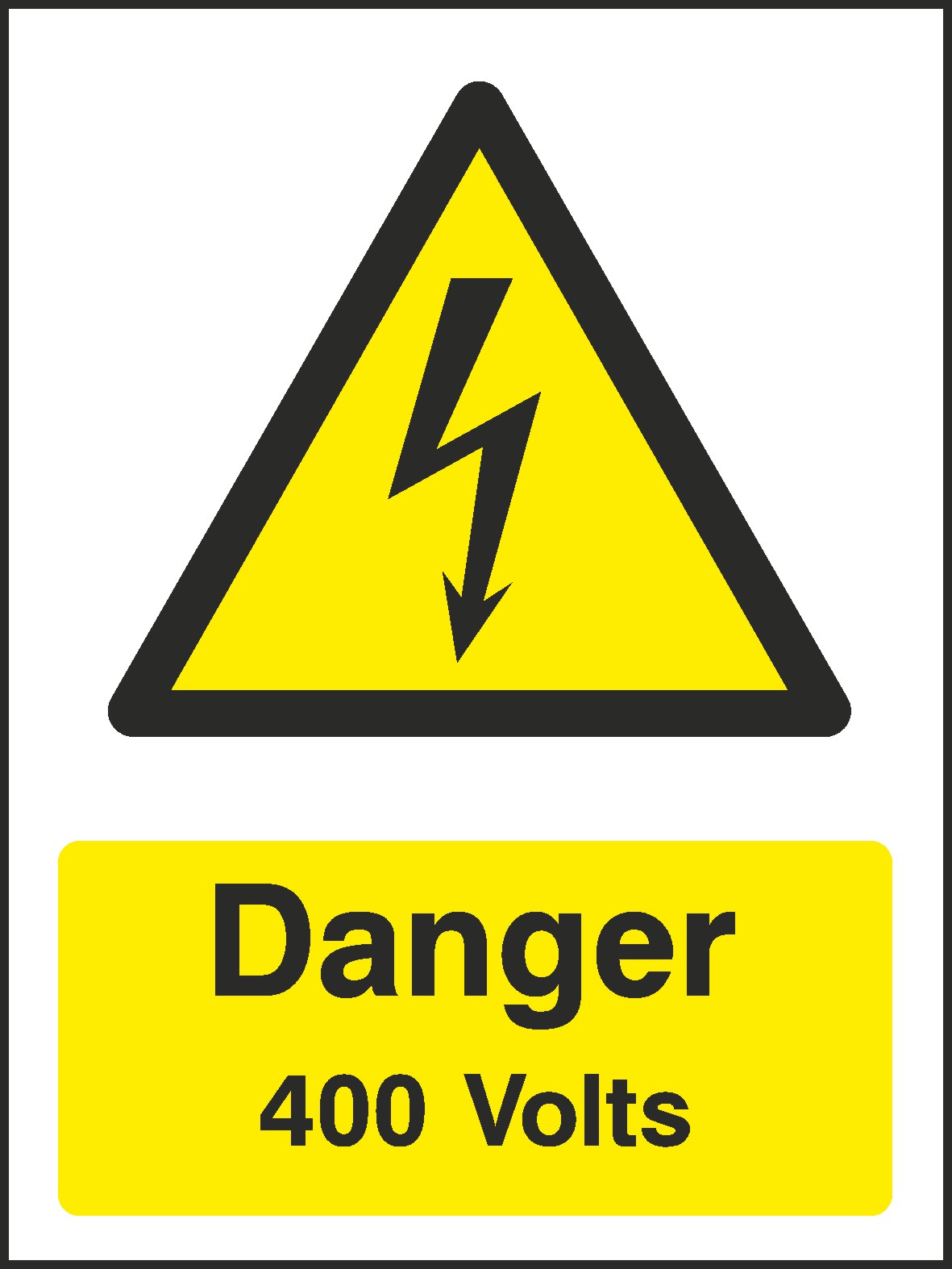 Danger 400 Volts Signs and Stickers