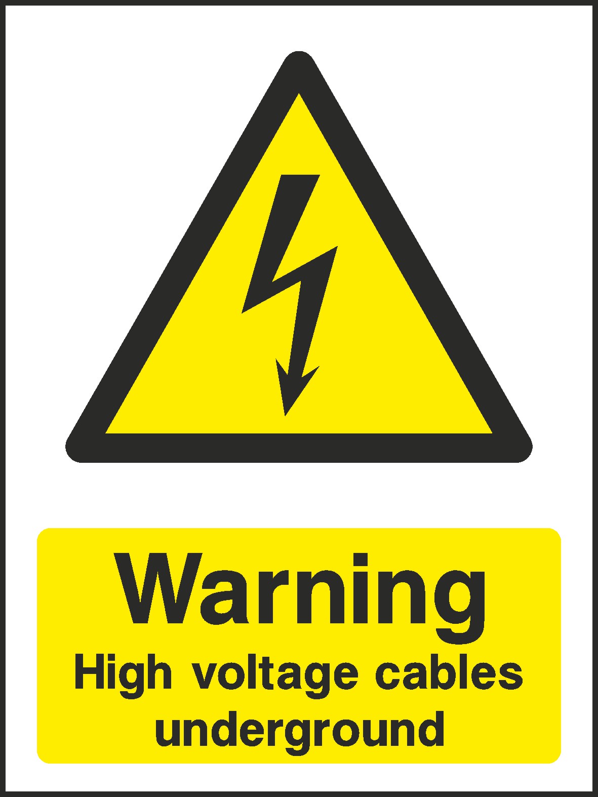 High Voltage Cables Signs and Stickers