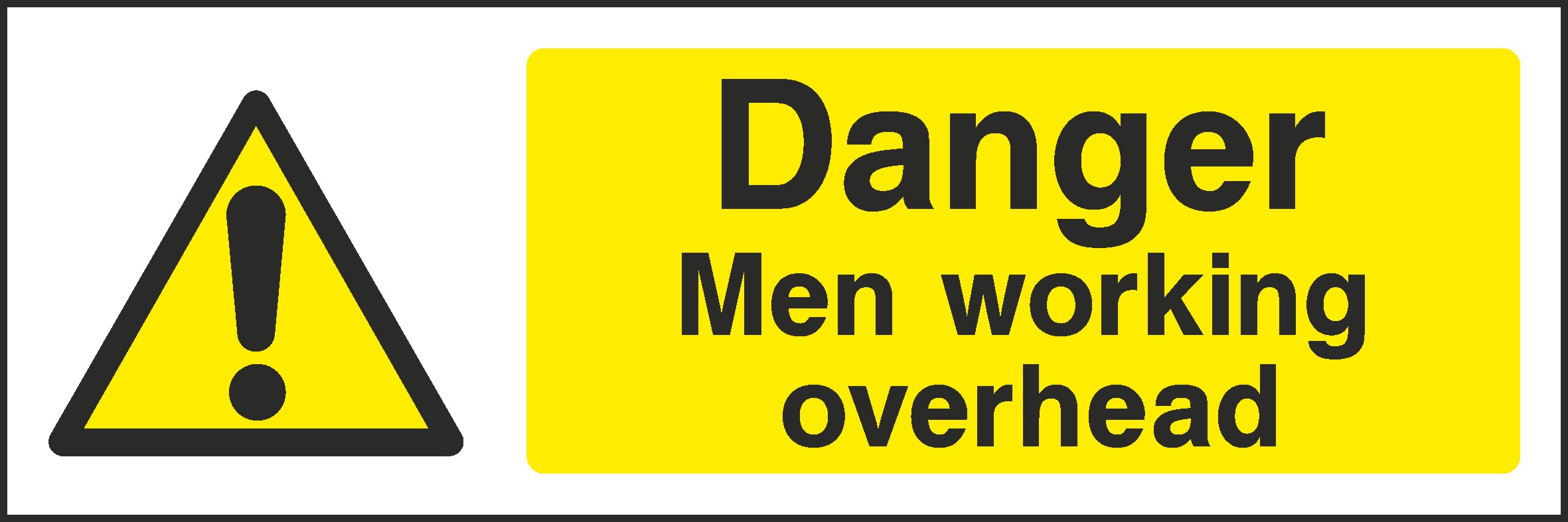 Men Working Overhead Signs and Stickers