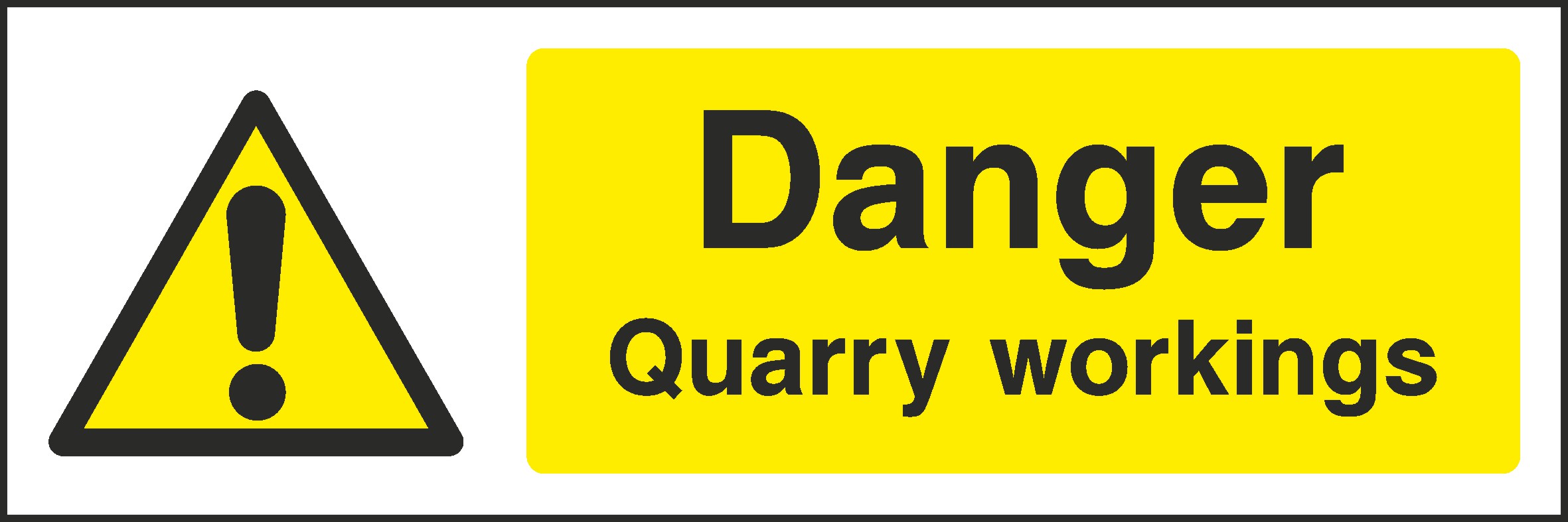 Quarry Workings Signs and Stickers