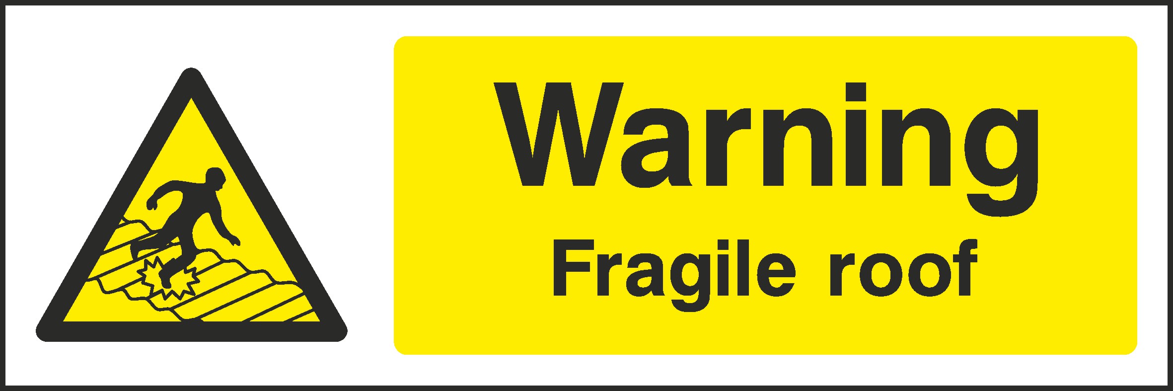 Fragile Roof Signs and Stickers