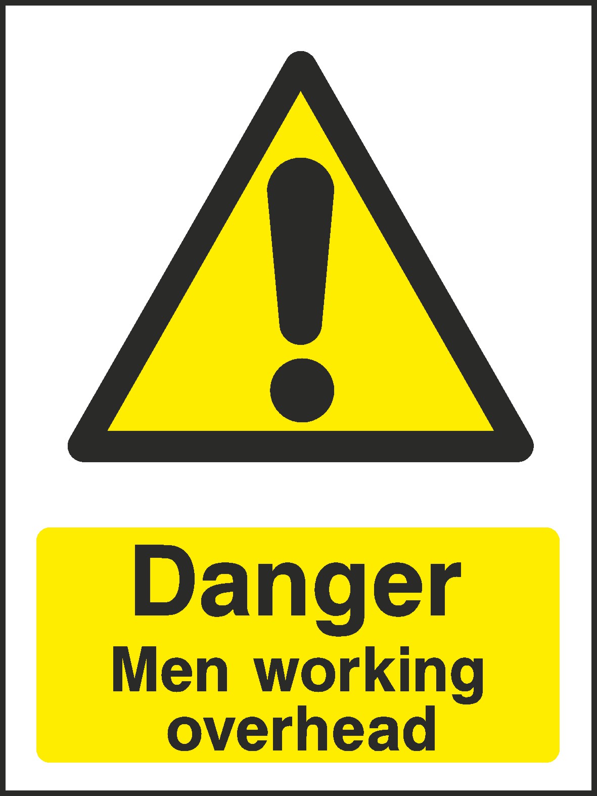 Men Working Overhead Signs and Stickers